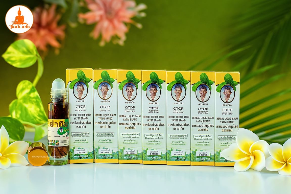Dầu lăn thảo dược 25 vị Otop 5 Star Herbal Liquid Balm Yatim Brand