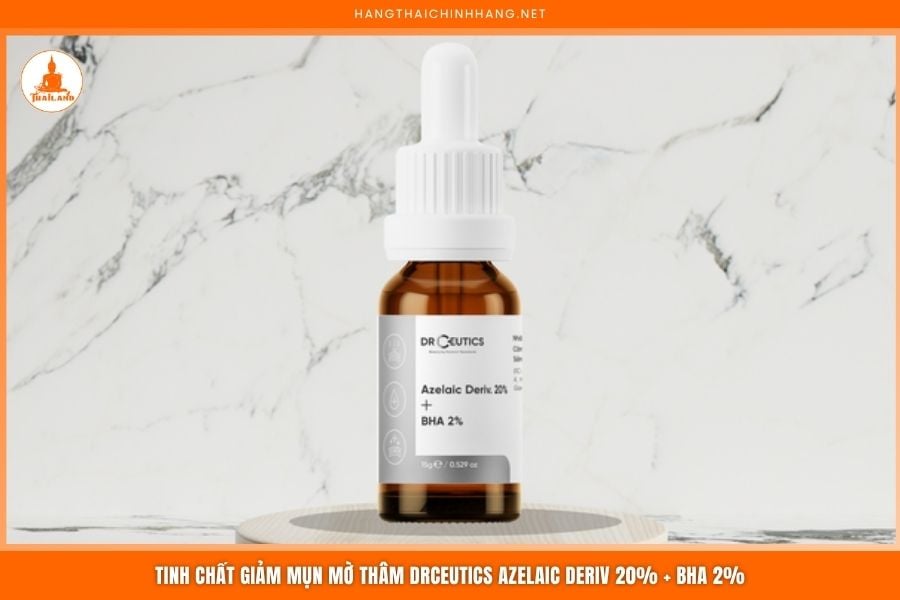 Tinh chất giảm mụn mờ thâm DrCeutics Azelaic Deriv 20% + BHA 2%
