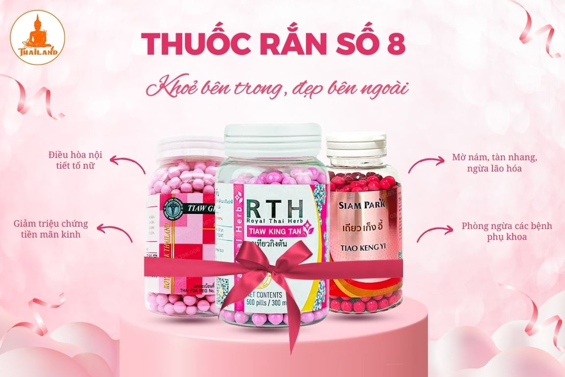 Thuốc rắn số 8 mang lại tác dụng toàn diện cho sức khỏe nữ giới