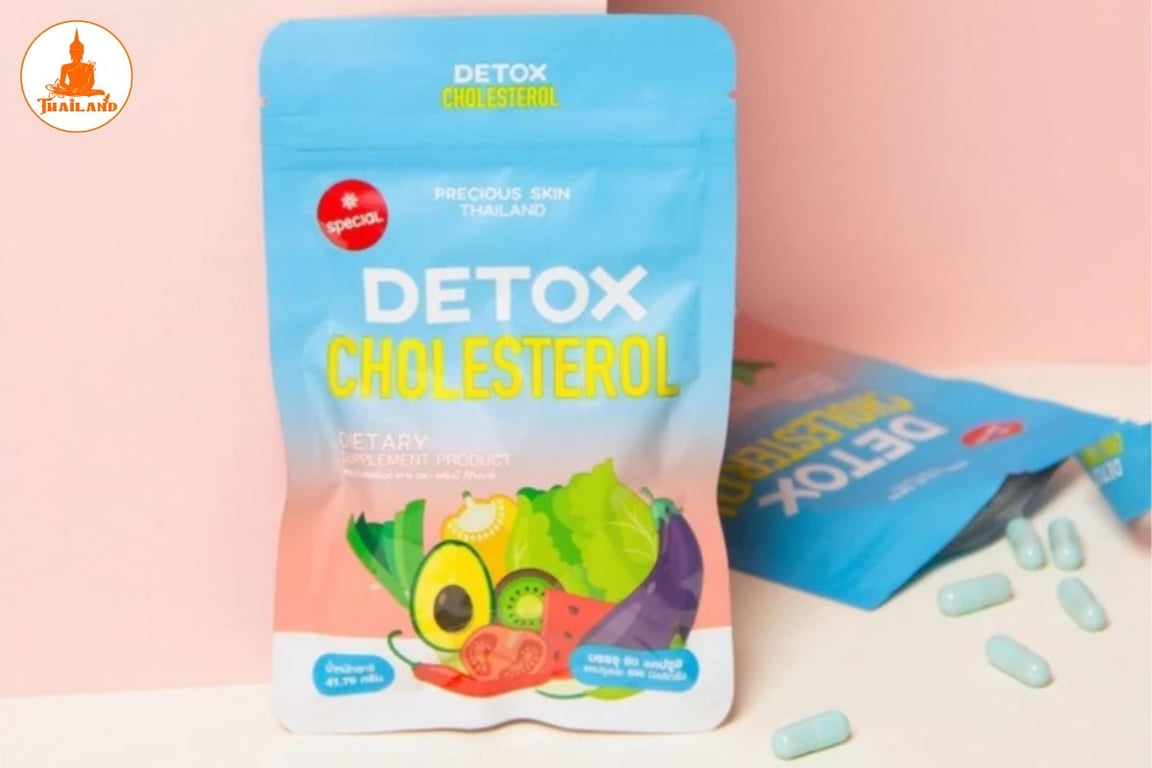 Viên uống giảm cân giấm táo Detox Cholesterol tập trung chủ yếu vào hỗ trợ kiểm soát cân nặng