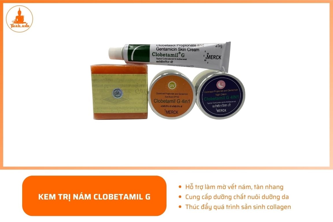 Kem trị nám Thái Lan Clobetamil G