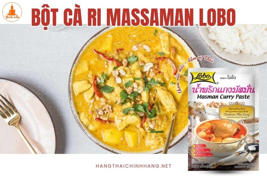 Bột cà ri Masman Lobo giúp bạn chế biến món cà ri Masman thơm ngon chuẩn vị