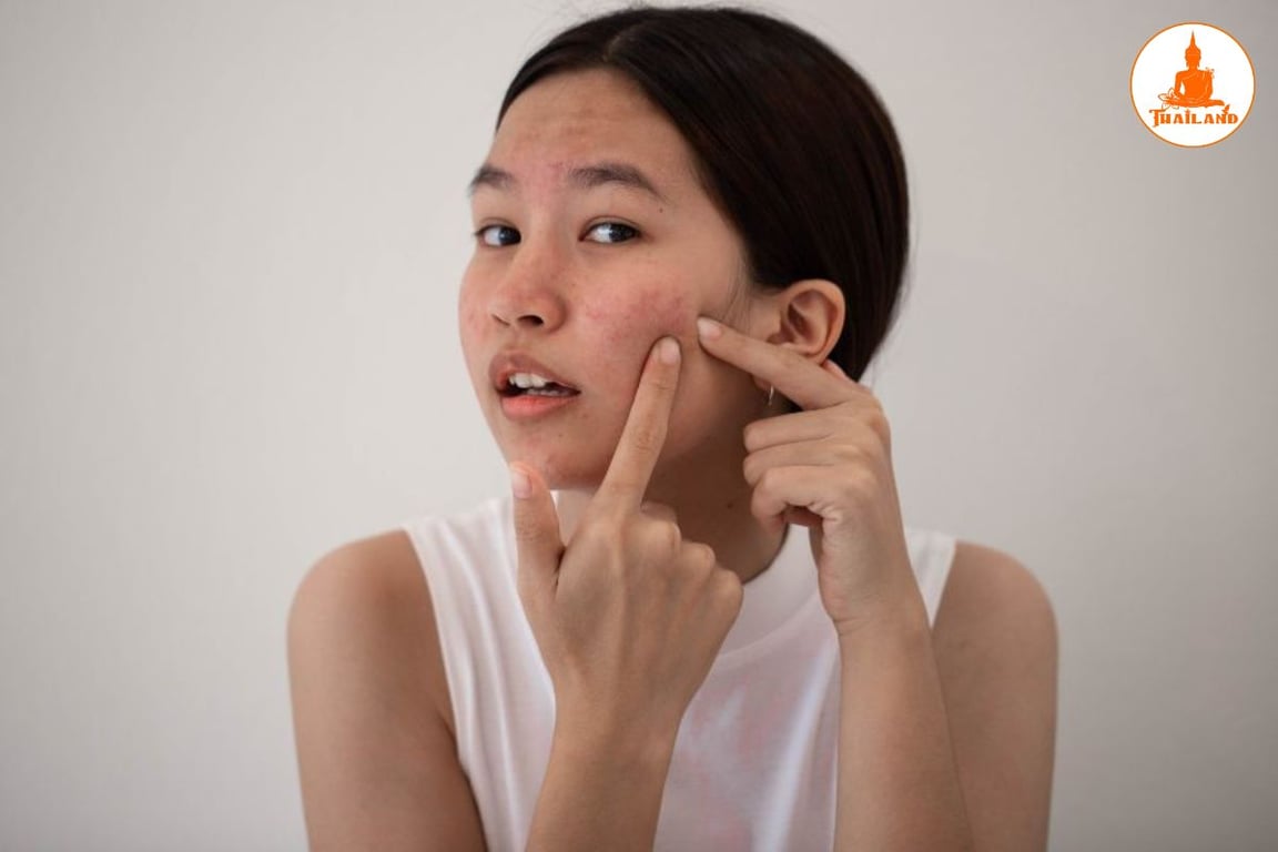 Nổi mụn bất thường thường liên quan đến sự thay đổi nội tiết tố