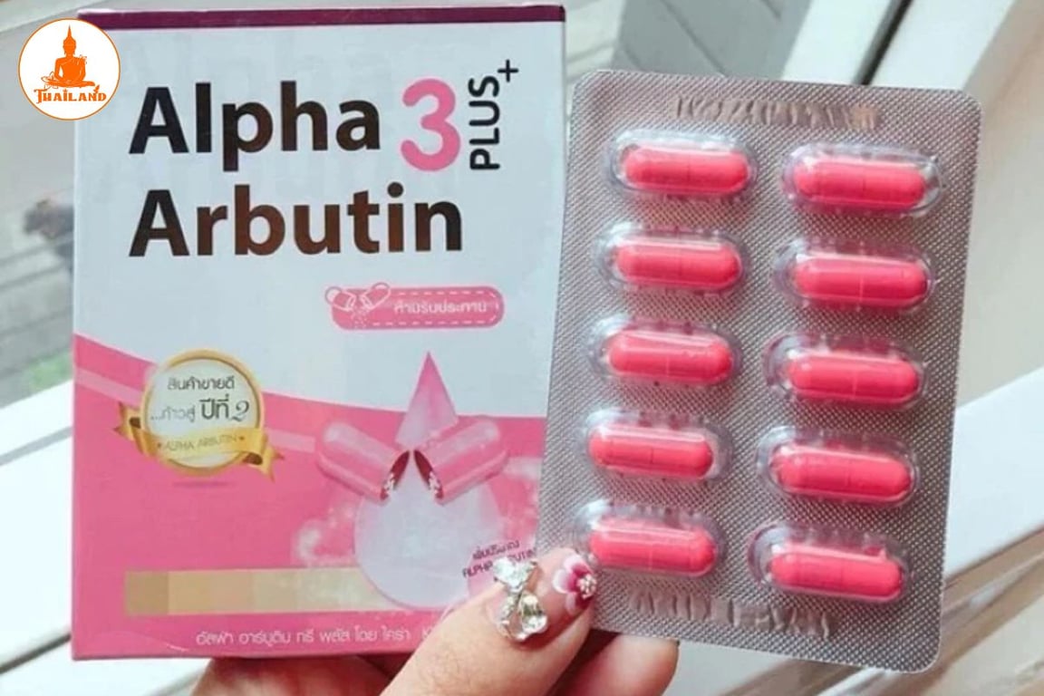 Viên kích trắng Alpha Arbutin hỗ trợ làm sáng và đều màu da