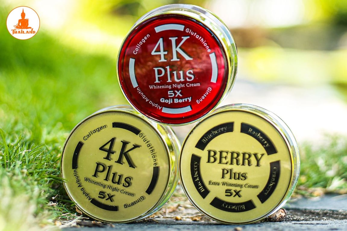 Kem giảm mụn trắng da Thái Lan 4k Plus