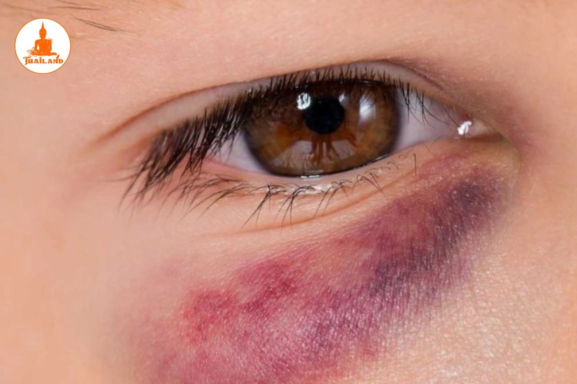 Bầm tím ở mắt là tình trạng vùng da quanh mắt bị tổn thương