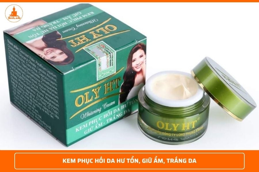 Kem phục hồi da hư tổn, giữ ẩm, trắng da