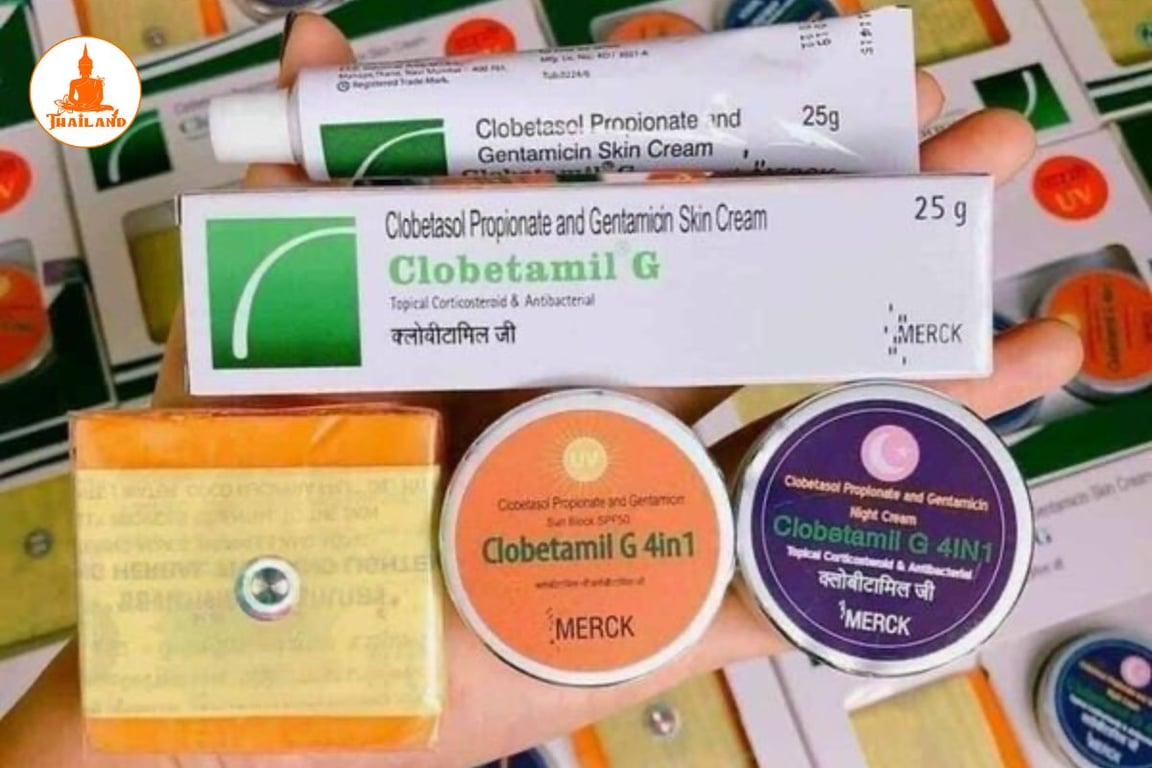 Bộ kem trị nám Clobetamil G 4 in 1