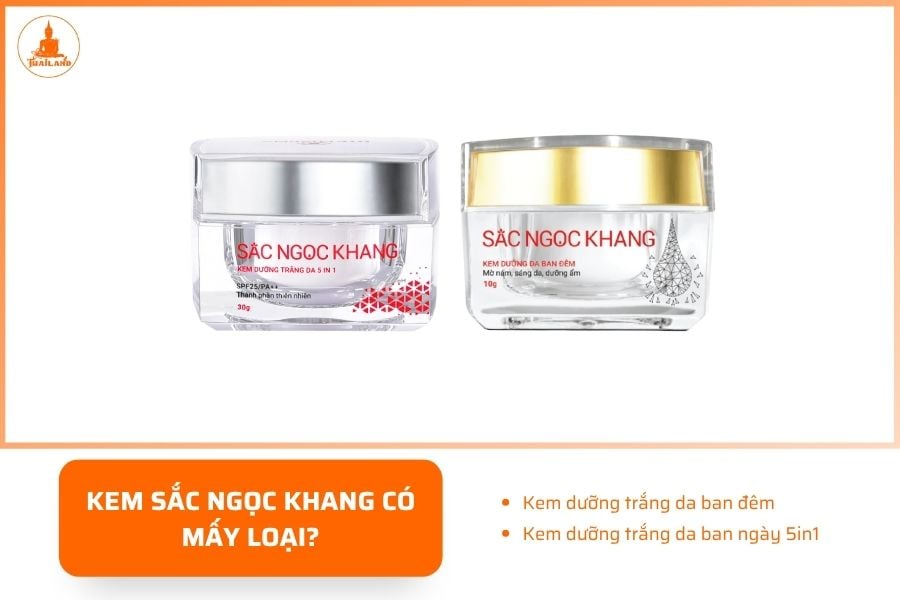 Sắc Ngọc Khang phổ biến với bộ đem kem dưỡng trắng ngày và đêm