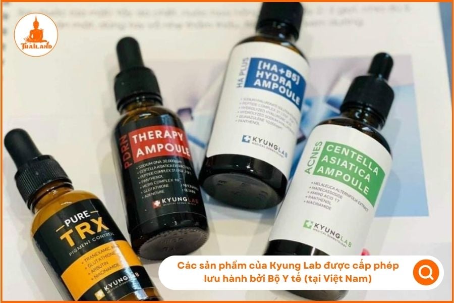 Các sản phẩm của hãng được cấp phép lưu hành bởi Bộ Y tế 