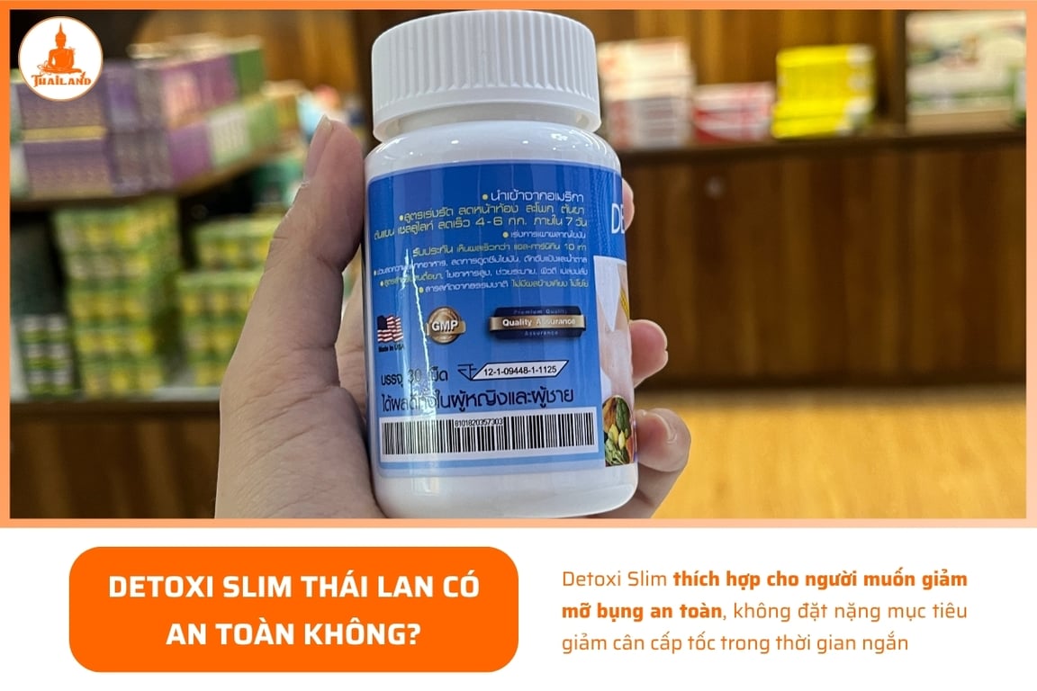 Hiệu quả giảm cân của Detoxi Slim diễn ra chậm rãi, từ từ và tập trung hỗ trợ giảm mỡ bụng
