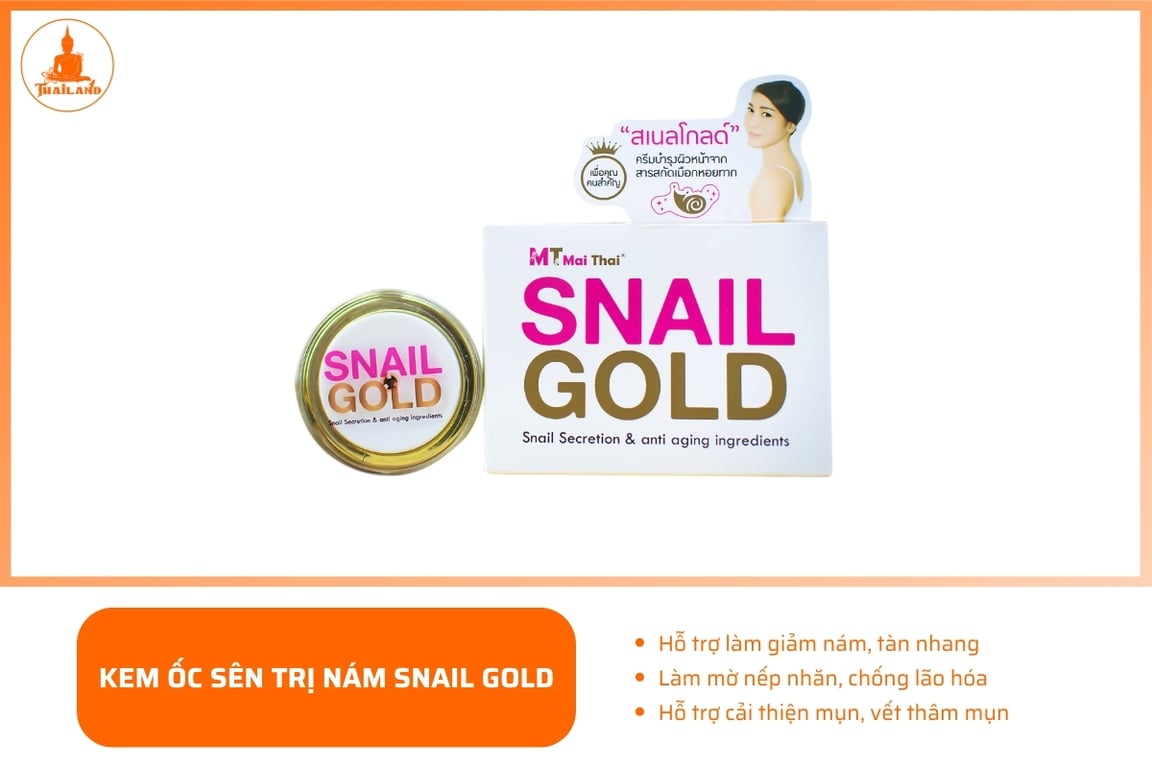 Kem ốc sên trị nám Snail Gold Thái Lan
