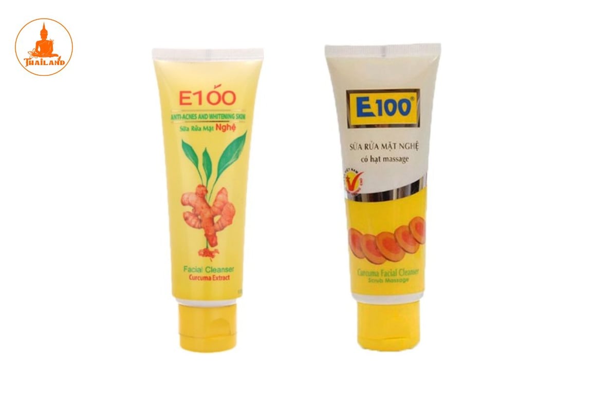 Sữa rửa mặt nghệ E100 được cho là có độ pH khá cao, nằm trong khoảng pH 8.0 - 9.0