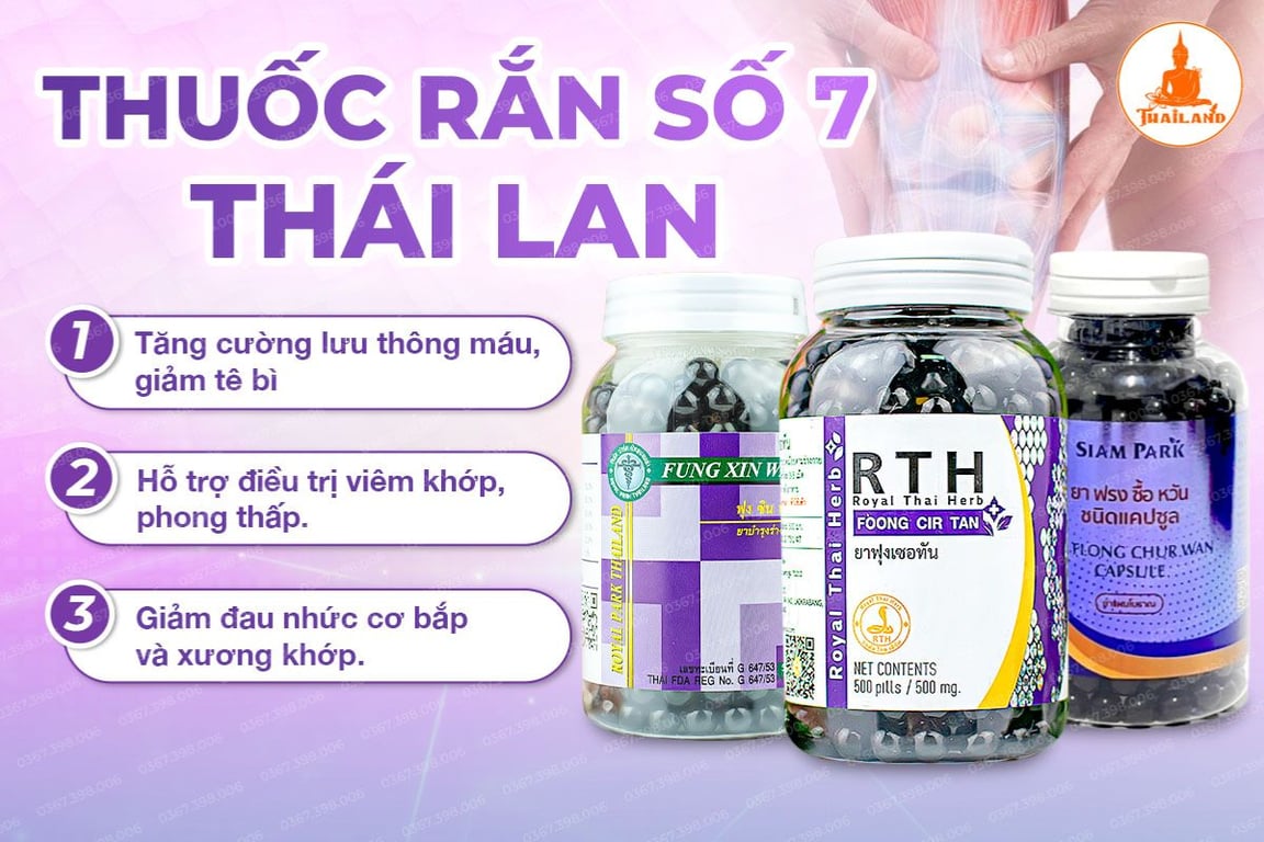 Thuốc rắn Thái Lan số 7 có tốt không?