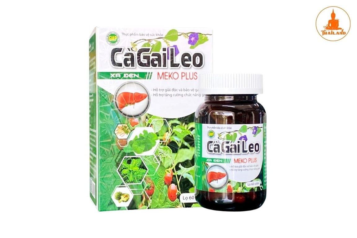 Giải độc gan cà gai leo xạ đen Meko Plus