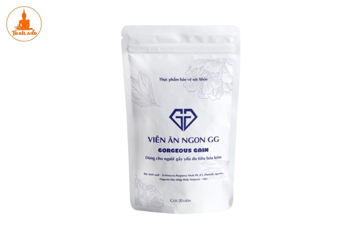 Viên ăn ngon GG được quảng cáo là sản phẩm cho người gầy yếu do tiêu hóa kém
