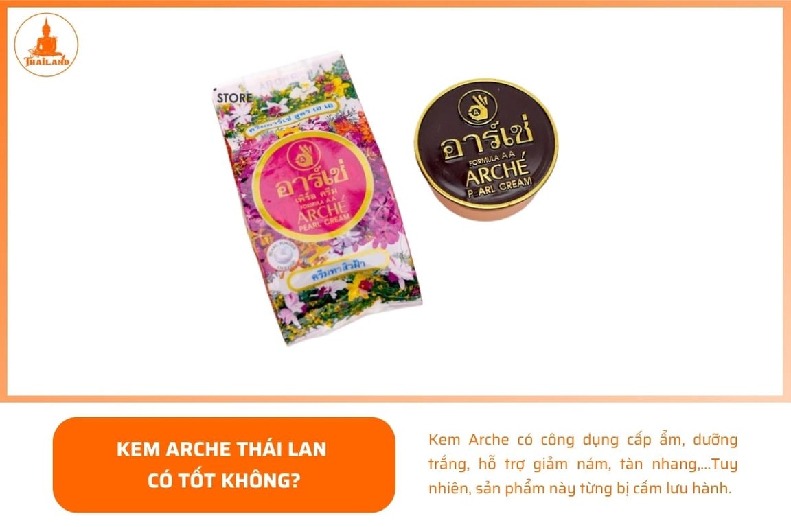 Kem Arche có công dụng cấp ẩm, dưỡng trắng, hỗ trợ giảm nám, tàn nhang