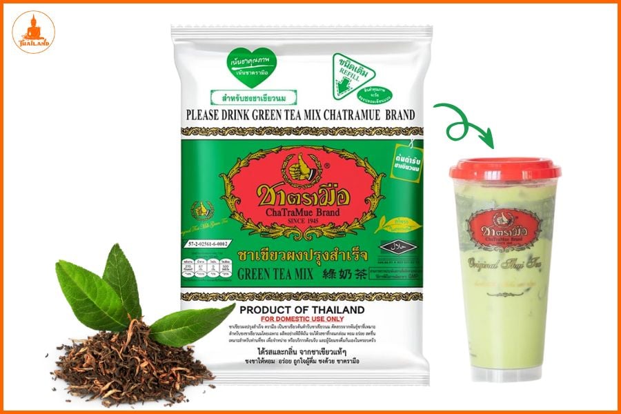 Trà xanh ChaTraMue được sản xuất từ những lá trà non chất lượng cao