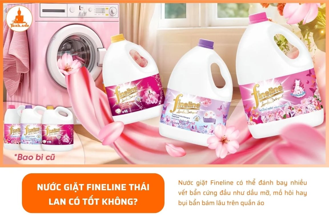 Fineline có thể đánh bay nhiều vết bẩn cứng đầu như dầu mỡ, mồ hôi hay bụi bẩn bám lâu trên quần áo