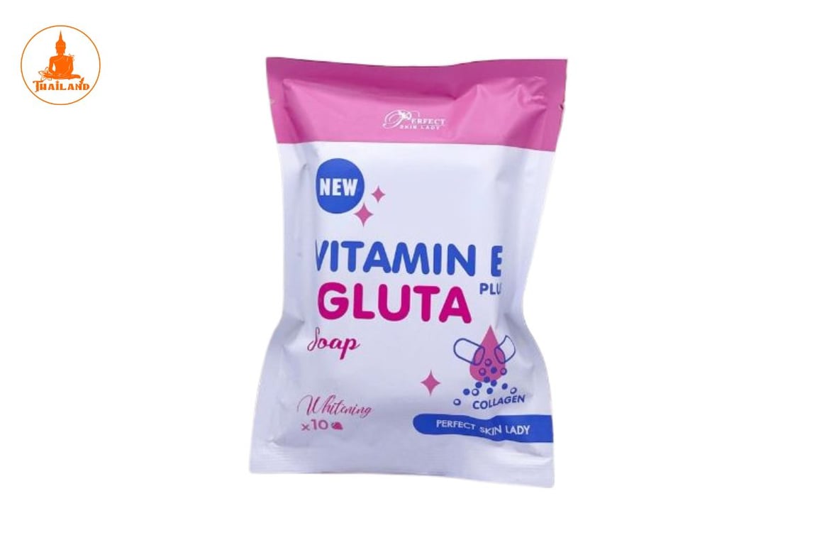 Xà phòng Vitamin E Plus Gluta X10 Collagen không chỉ giúp làm sạch sâu mà còn dưỡng trắng da