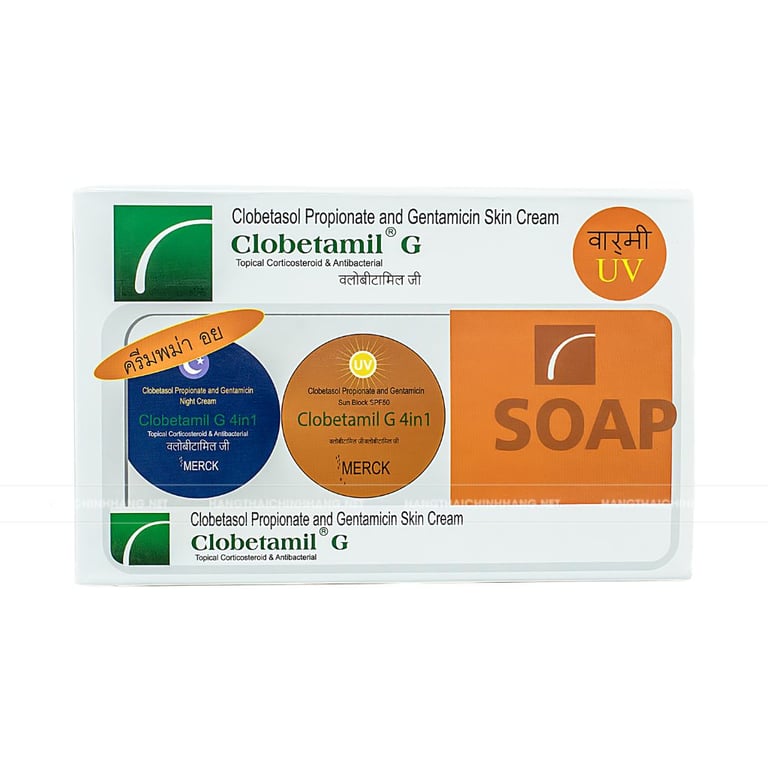 Bộ kem đặc trị nám tàn nhang Clobetamil G 4 In 1