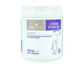 Bột hỗ trợ tăng chiều cao Bio Island Lysine Starter của Úc 150g