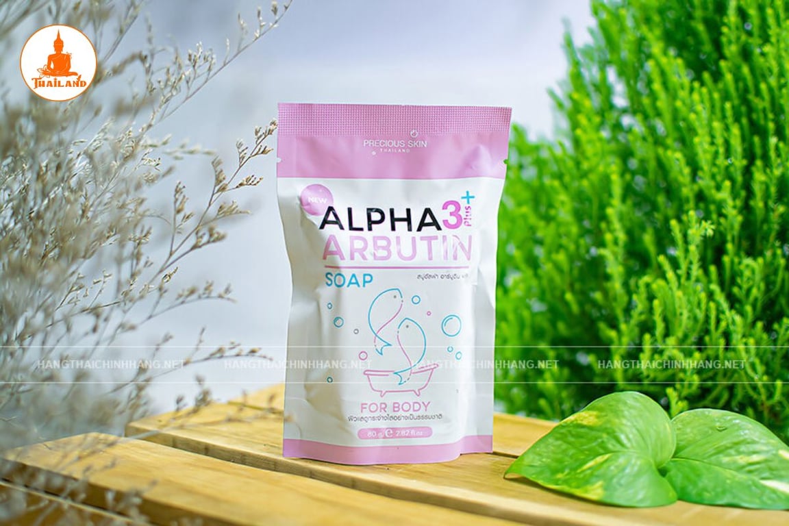 Công dụng của soap xà phòng tắm trắng da body Alpha Arbutin