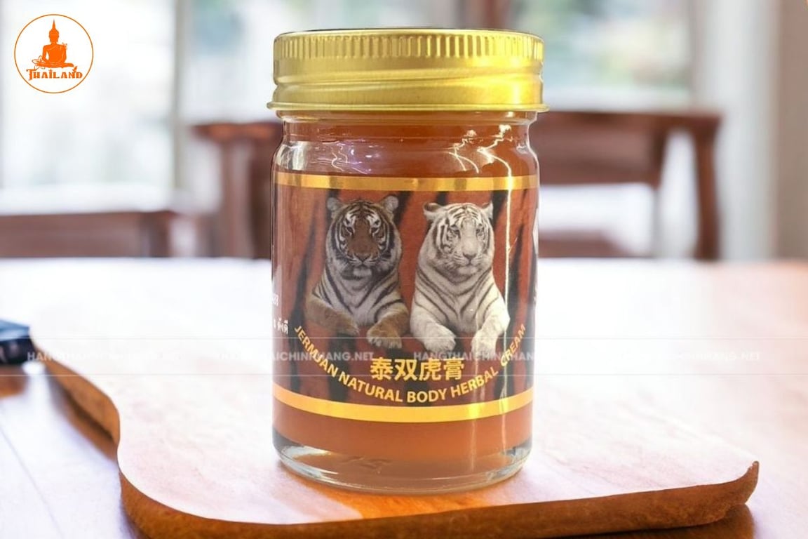 Dầu cù là hai con hổ Jermjan Natural Body Herbal Cream