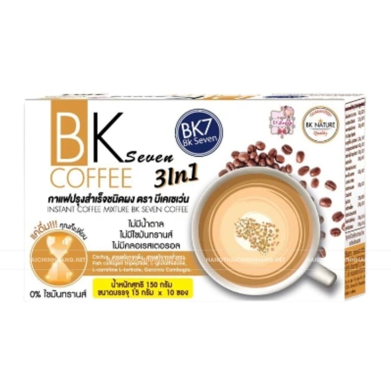 Cà phê giảm cân BK Seven Coffee 3 In 1 Thái Lan