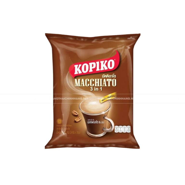 Cà phê hòa tan Kopiko Macchiato Thái Lan 3in1