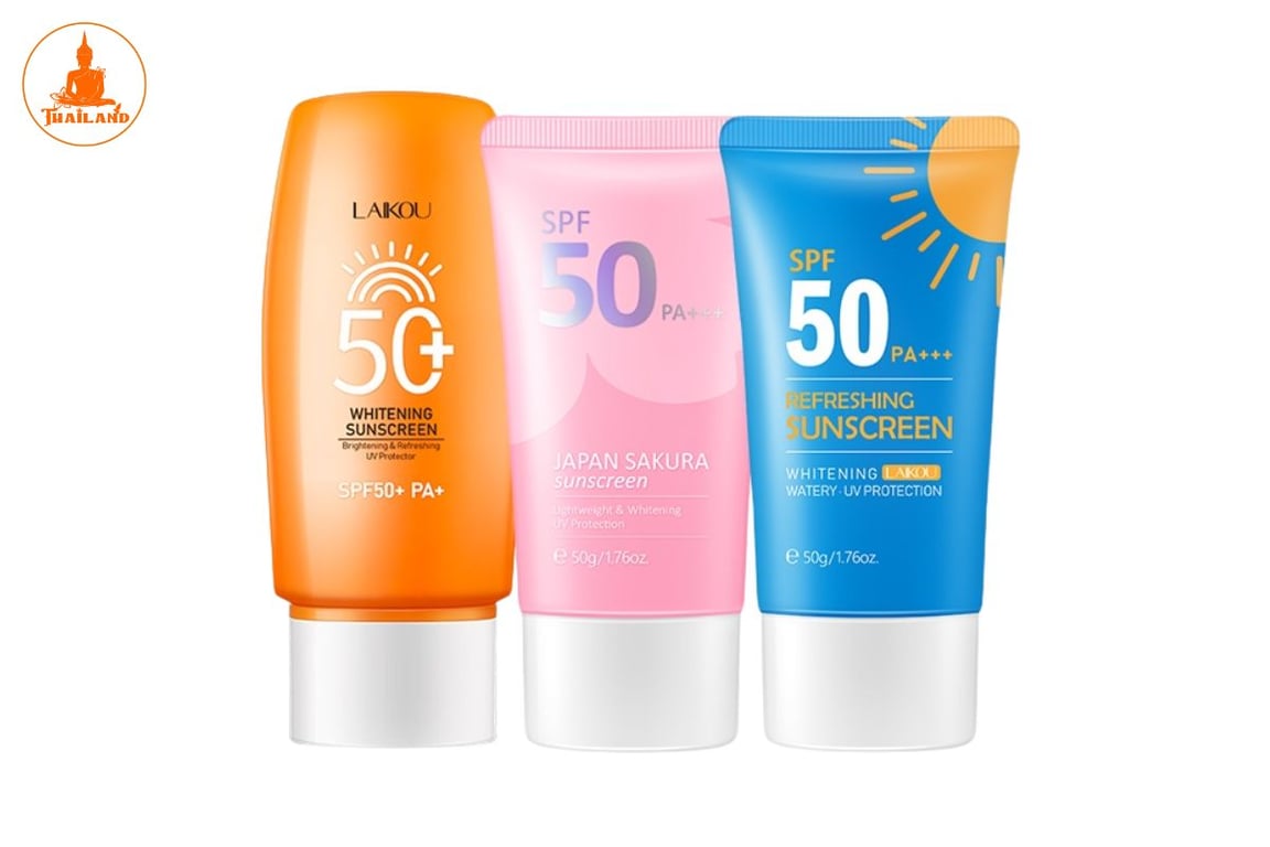 Kem chống nắng Vitamin C và Sakura của Laikou là sản phẩm được ưa chuộng