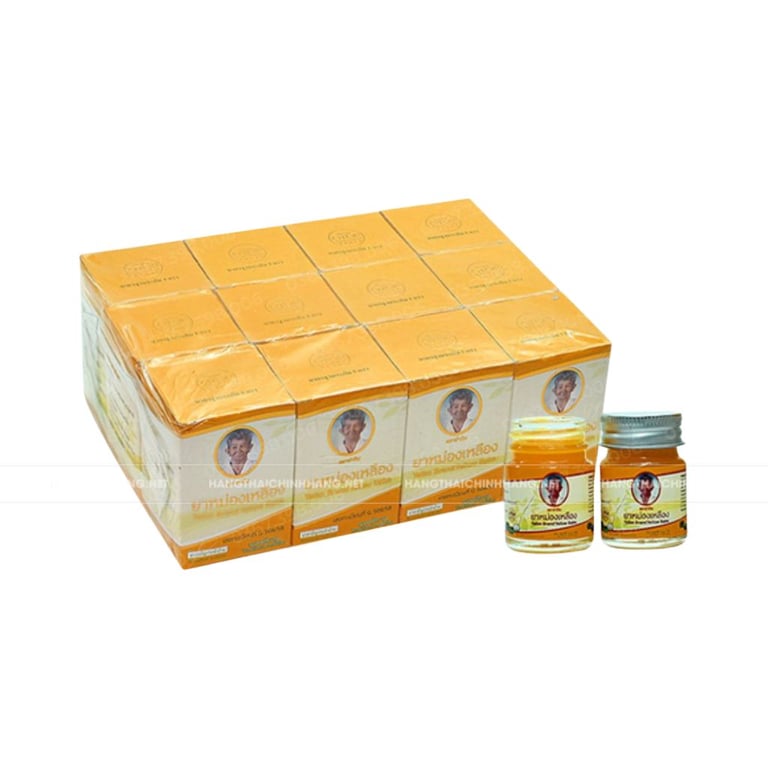 Combo 12 hủ dầu cù là 22 vị thảo dược Yatim Yellow Balm Thái Lan