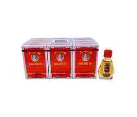 Combo 12 chai dầu gió Ông Già nước vàng Siang Pure 3cc Thái Lan