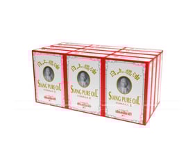 Combo 12 chai dầu gió Ông Già nước trắng Siang Pure 3cc Thái Lan