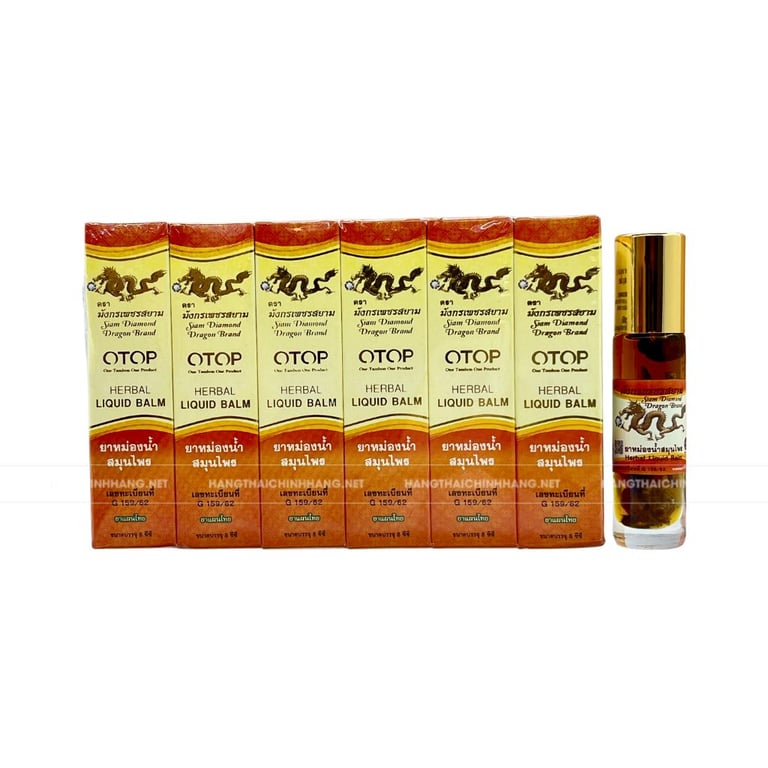 Combo 12 chai dầu lăn 26 vị thảo dược Otop Herbal Liquid Balm