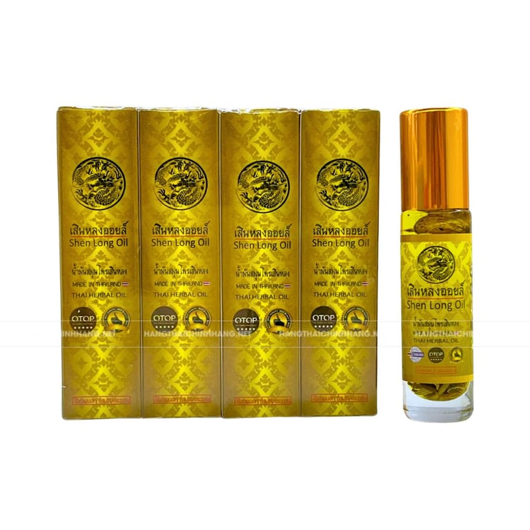 Combo 12 chai dầu lăn 22 vị thảo dược Shen Long Oil OTOP Thai Herbal
