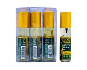 Combo 12 chai dầu lăn 3 vị thảo dược Green Herb Oil Thái Lan