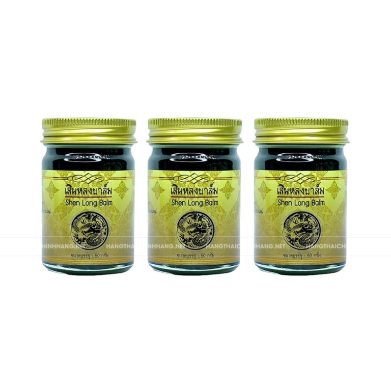 Combo 3 hủ dầu cù là rồng đen Shen Long Balm Thái Lan