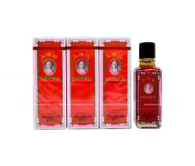 Combo 06 chai dầu gió Ông Già nước vàng Siang Pure 25cc Thái Lan