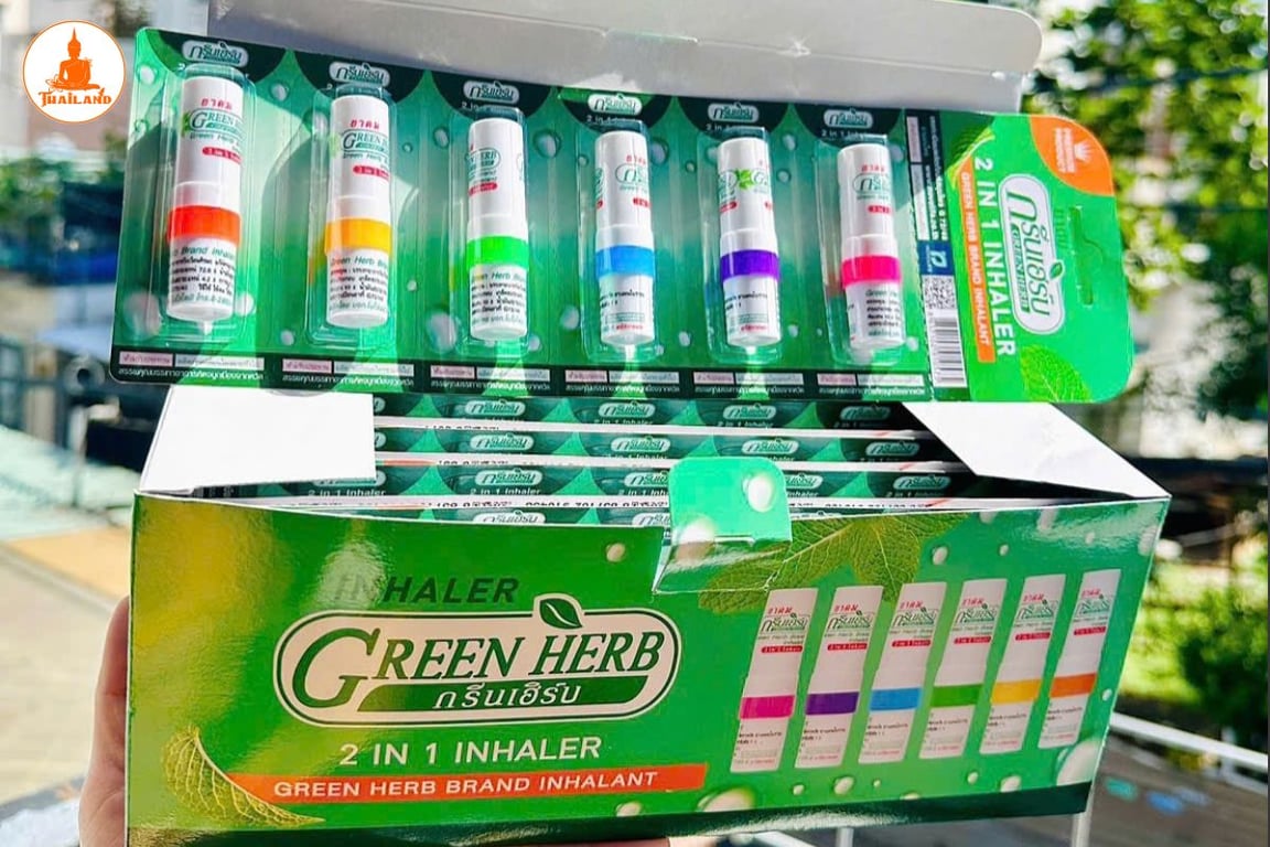 Ống hít mũi 2 đầu Green Herb