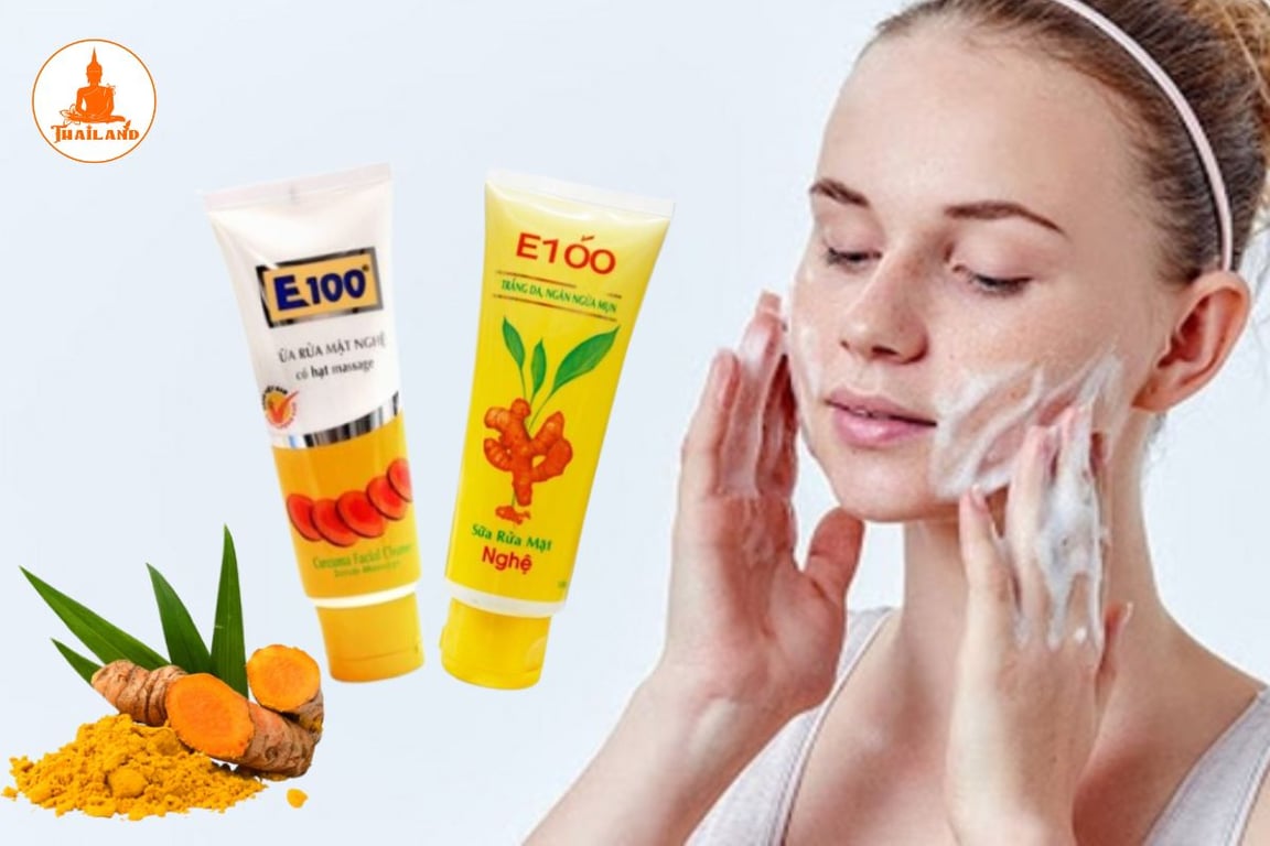 Sữa rửa mặt E100 nghệ được đánh giá cao nhờ khả năng làm sạch sâu