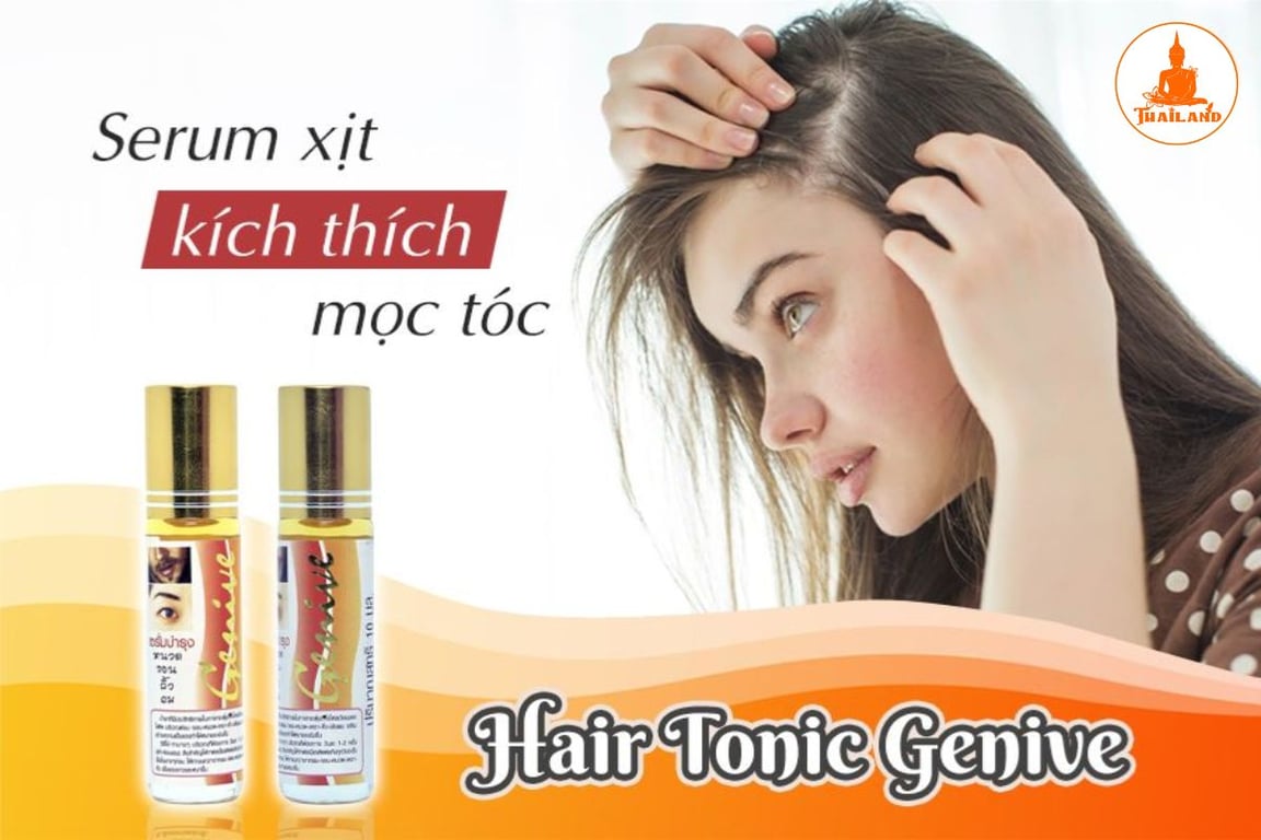 Serum Genive giúp cải thiện độ dày và dài của tóc, râu, mi, mày
