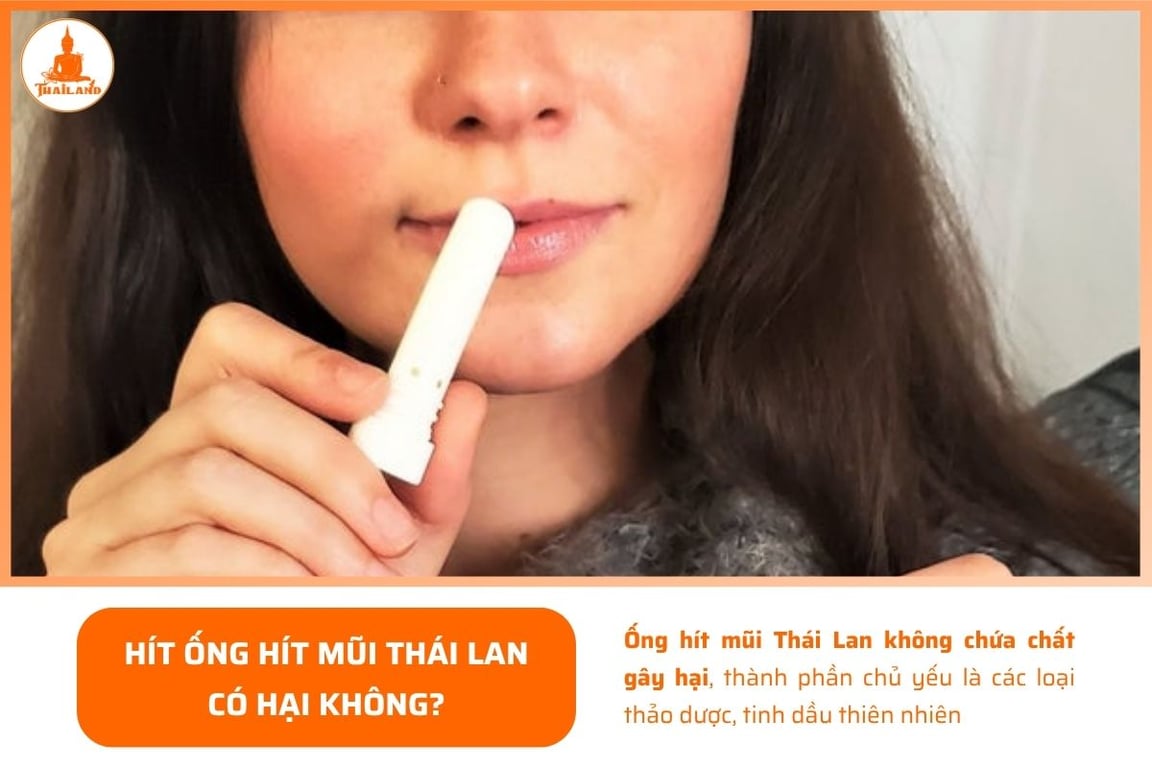 Về bản chất, ống hít mũi không chứa chất gây hại