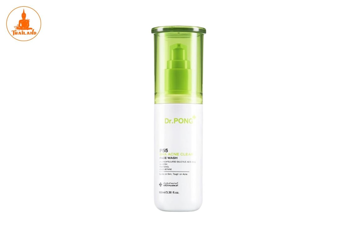 Gel rửa mặt Dr Pong p55 BHA Acne Clear Face Wash