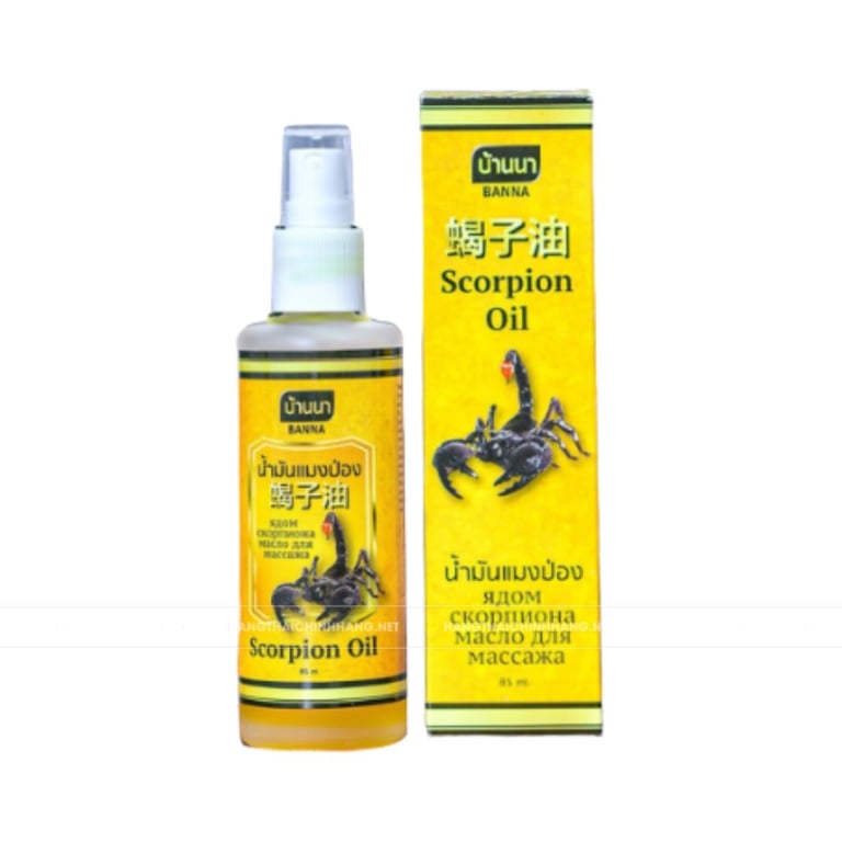 Dầu bọ cạp Scorpion Oil trị đau nhức xương khớp Thái Lan