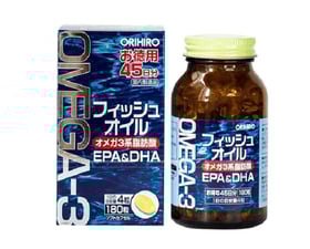 Dầu Cá Omega 3 Orihiro Nhật Bản 180 Viên