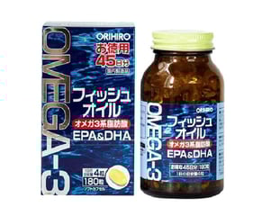 Dầu Cá Omega 3 Orihiro Nhật Bản 180 Viên