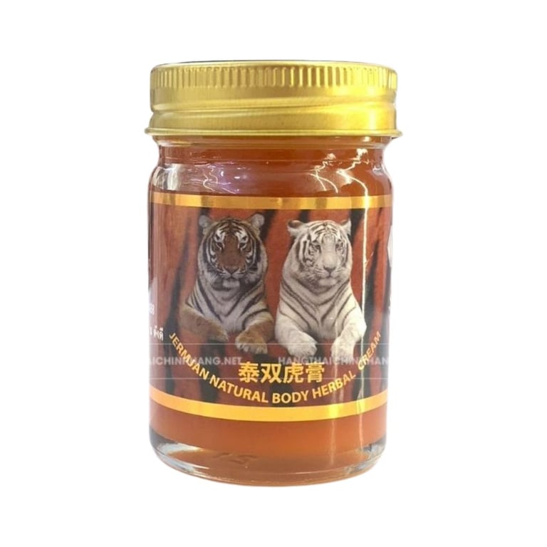Dầu cù là hai con hổ Jermjan Natural Body Herbal Cream