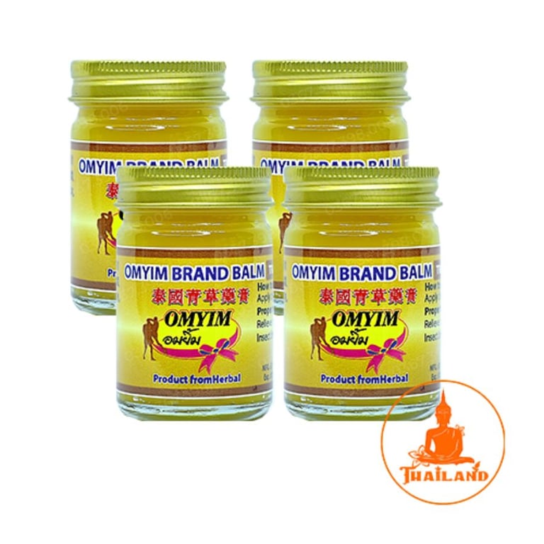 Combo 4 lọ dầu cù là Omyim Brand 50 gram