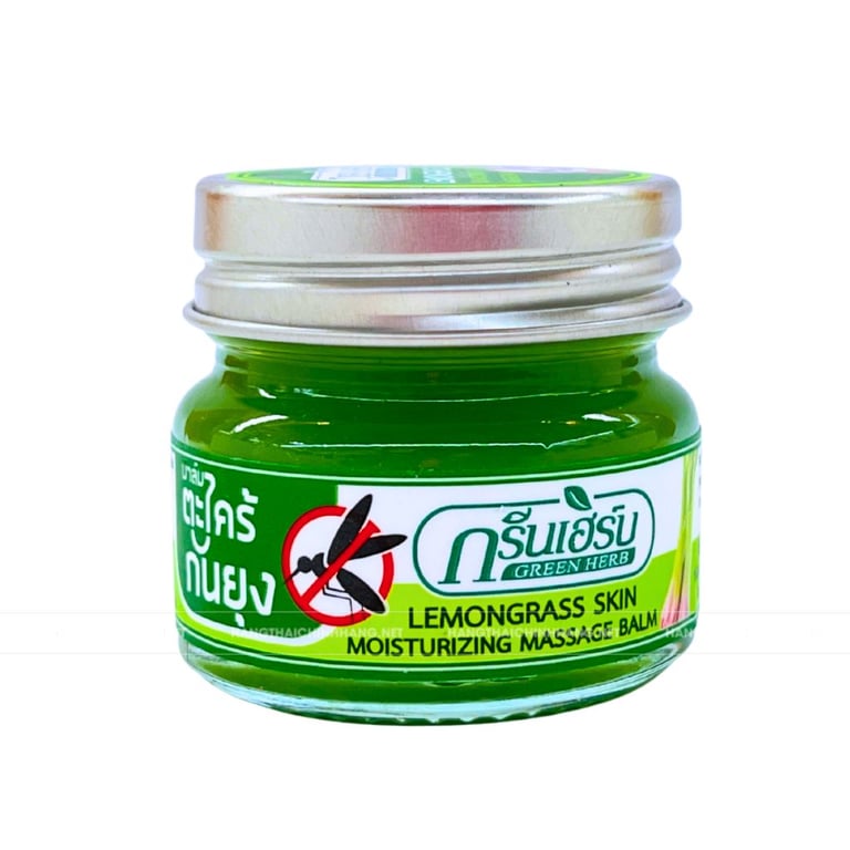 Dầu cù là tinh dầu sả trị muỗi đốt Green Herb Thái Lan